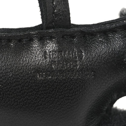 Hermes Milo Lambskin Shearling Budy Punk Charm Black 3 of 3
