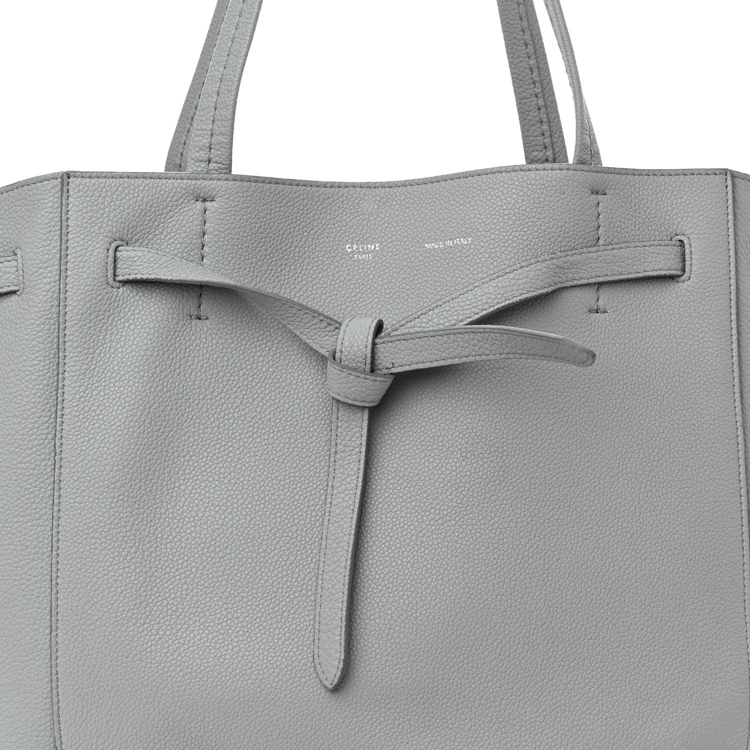 Celine Soft Grained Calfskin Small Belt Cabas Phantom Mineral 8 of 16