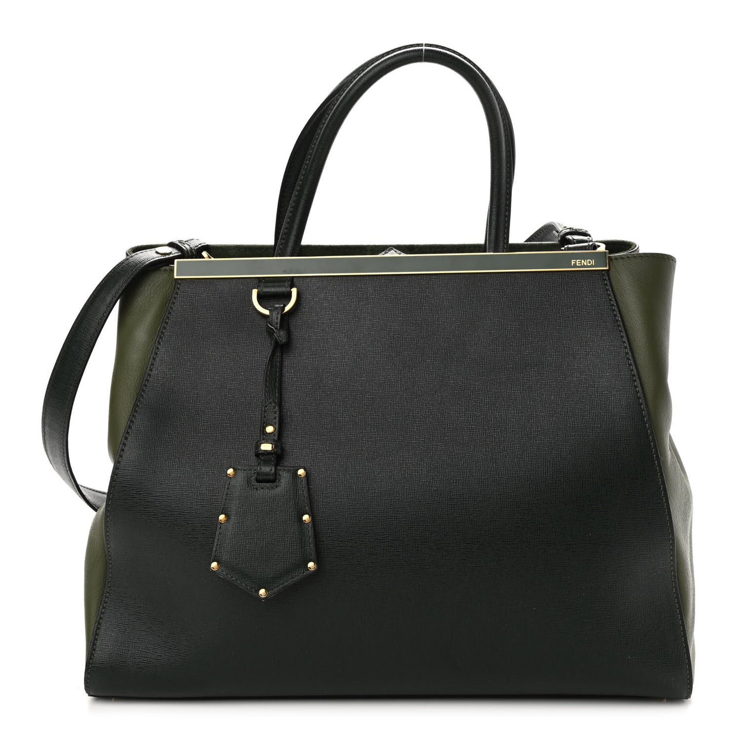 Vitello Elite Flamingo Regular 2Jours Tote Verde Prato Olive