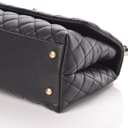 Chanel Caviar Quilted Small Coco Handle Flap Black 7 of 11