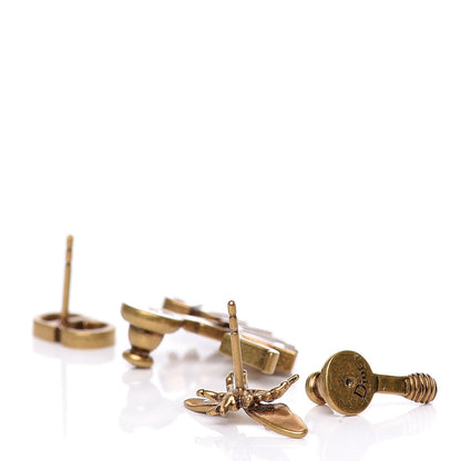 Christian Dior Metal J'Adior Earrings Aged Gold 3 of 4