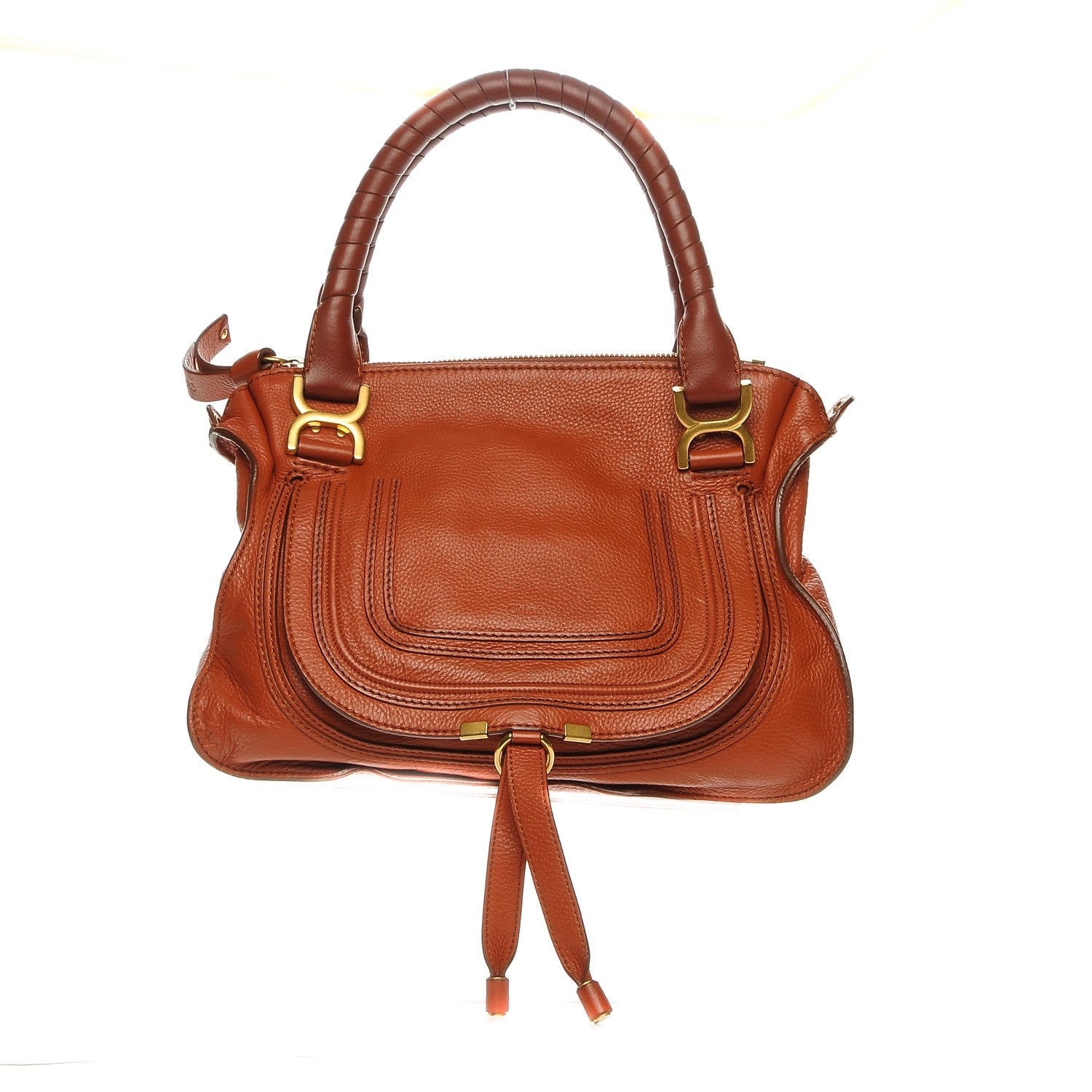 Chloe Calfskin Medium Marcie Satchel Red Bush 1 of 6
