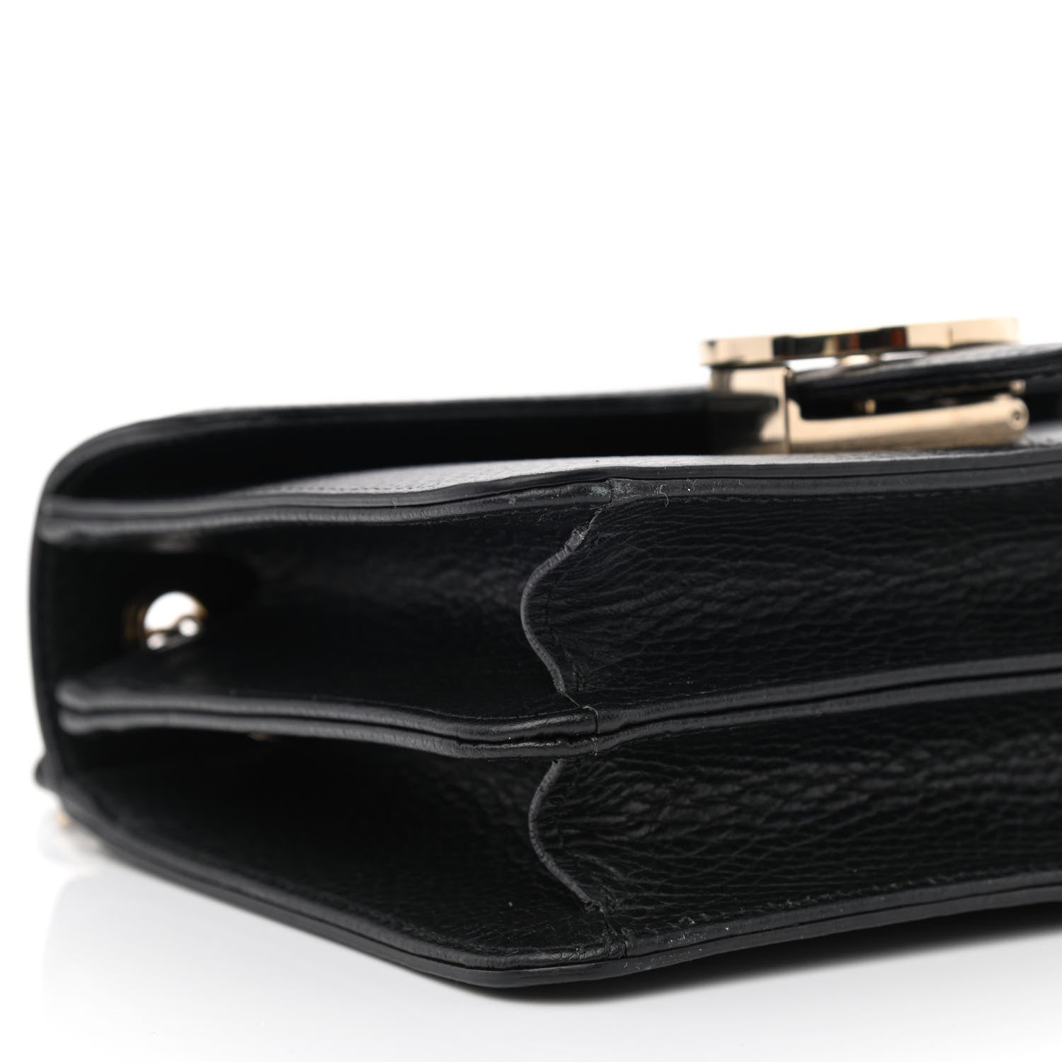 Gucci Dollar Calfskin Small Interlocking G Shoulder Bag Black 9 of 10