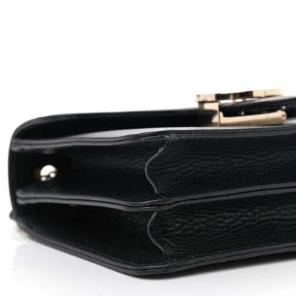 Gucci Dollar Calfskin Small Interlocking G Shoulder Bag Black 9 of 10