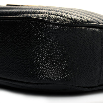 Saint Laurent Grain De Poudre Matelasse Monogram Mini Lou Camera Bag Black 10 of 12