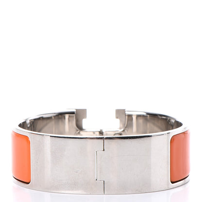 Hermes Enamel Wide Clic Clac H Bracelet PM Orange 3 of 5