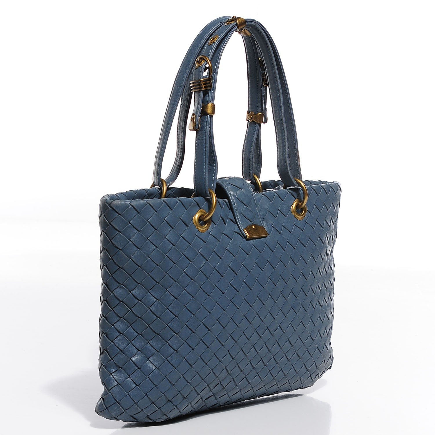 Bottega Veneta Nappa Intrecciato Small Capri Tote Artic 3 of 8