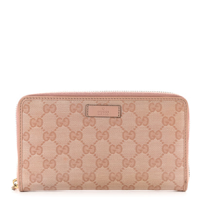 Gucci Monogram Joy Zip Around Organizer Wallet Pink 1 of 16