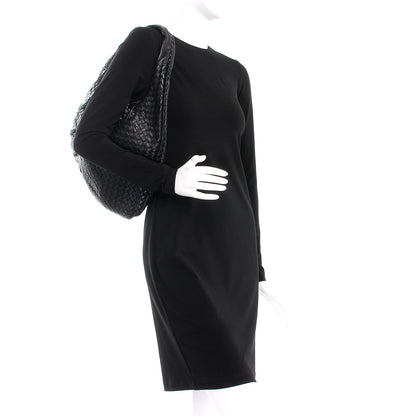 Bottega Veneta Nappa Intrecciato Pleated Large Veneta Hobo Black 2 of 13