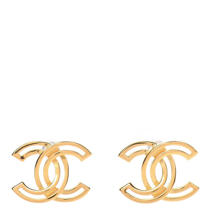 Chanel Metal Obazine CC Earrings Gold 1 of 5