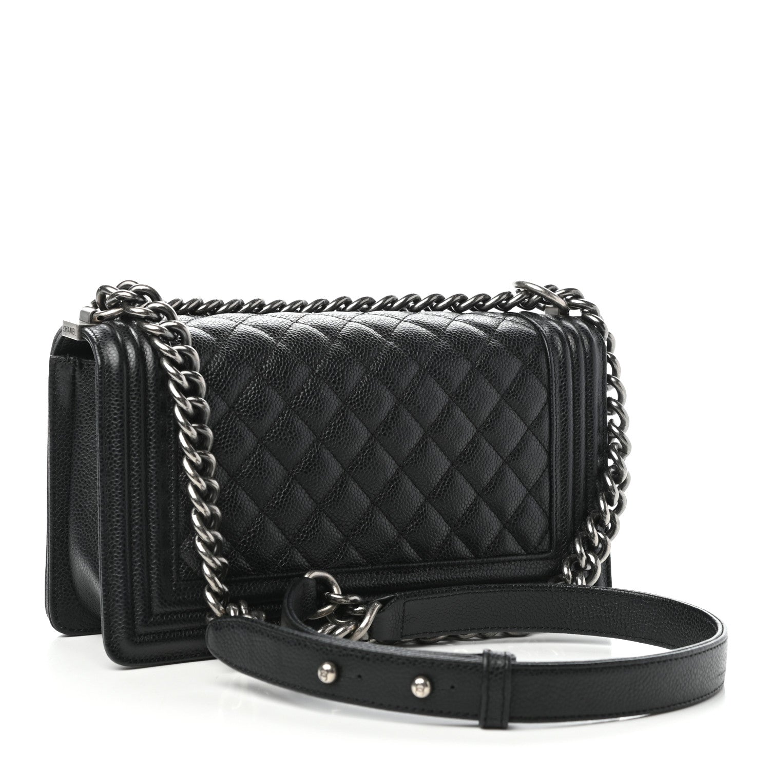 Chanel Caviar Quilted Medium Boy Flap Black 4 of 13