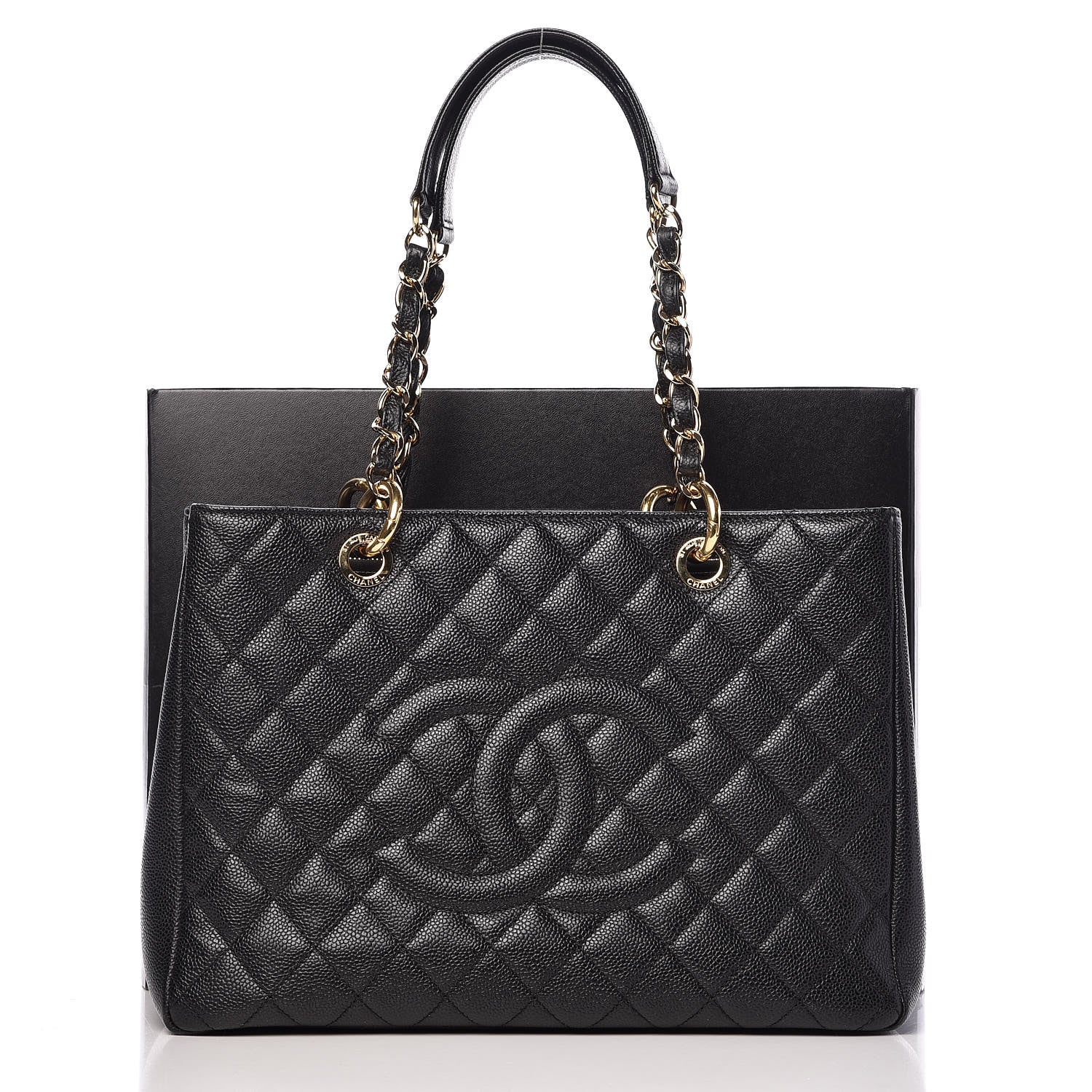 Chanel Caviar Quilted Grand Shopping Tote GST Black 11 of 11