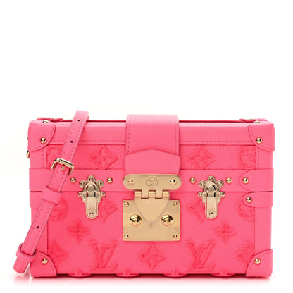 Louis Vuitton Monogram Tuffetage Petite Malle Rose Fluo 1 of 13
