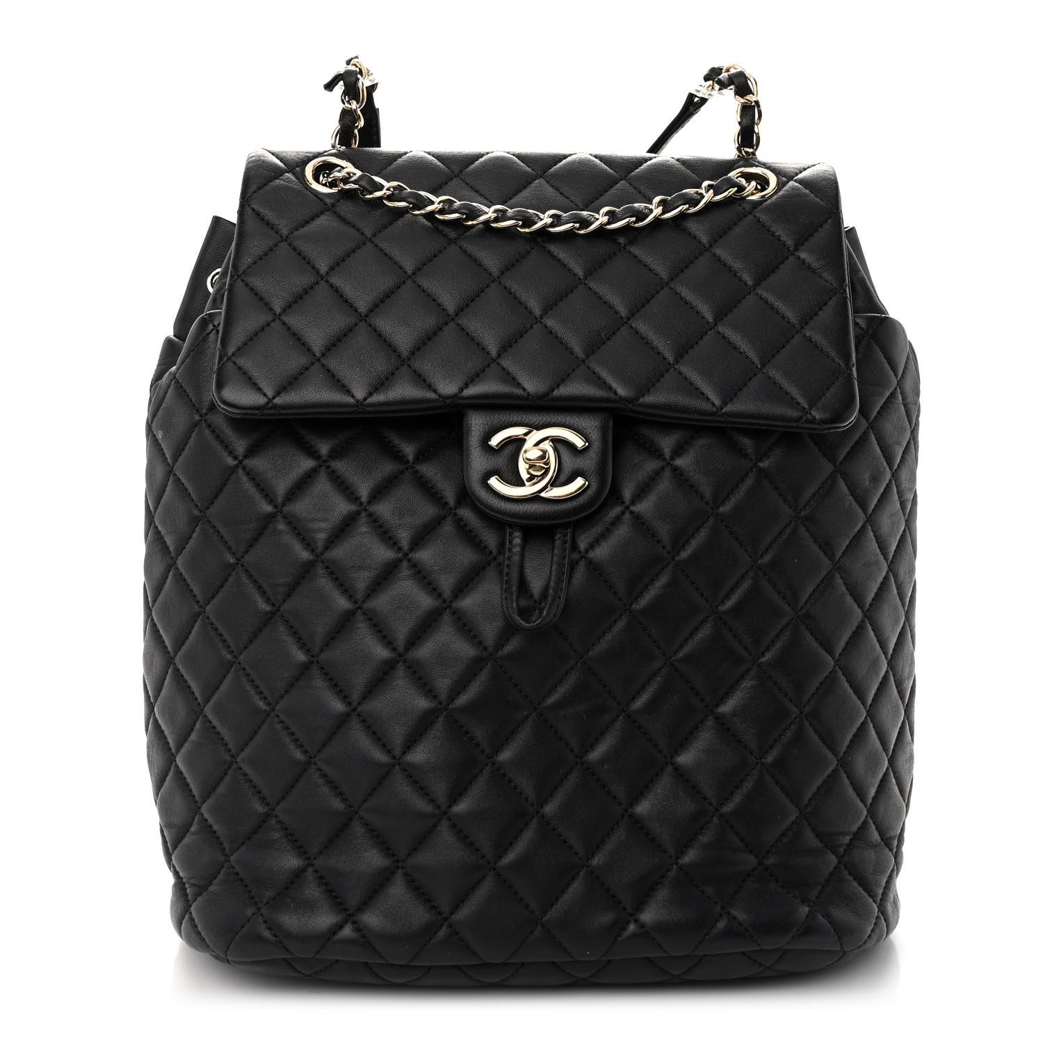 Chanel Lambskin Quilted Large Urban Spirit Backpack Black 1 of 10