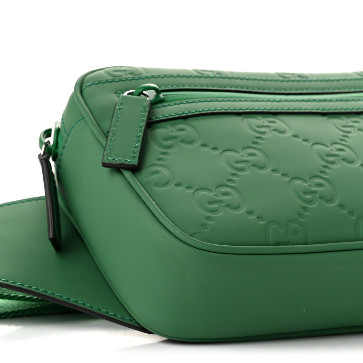 Rubber Effect Monogram GG Belt Bag New Shamrock
