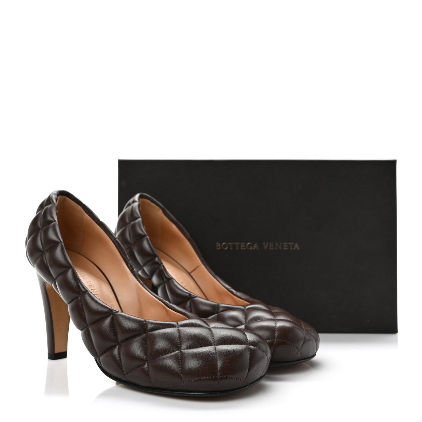 Nappa Matelasse Padded Dream Pumps 37 Chocolate