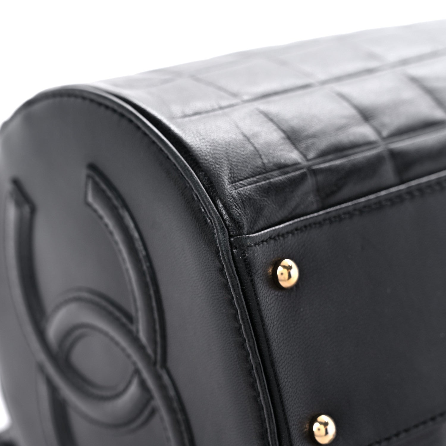 Chanel Lambskin Chocolate Bar Quilted Bag Black 8 of 24