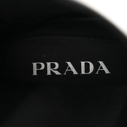 Prada Spazzolato Rois Monolith Chelsea 55mm Tall Boots 8 Black 6 of 9