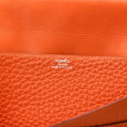 Hermes Togo Dogon Wallet Waist Pouch Orange 6 of 11