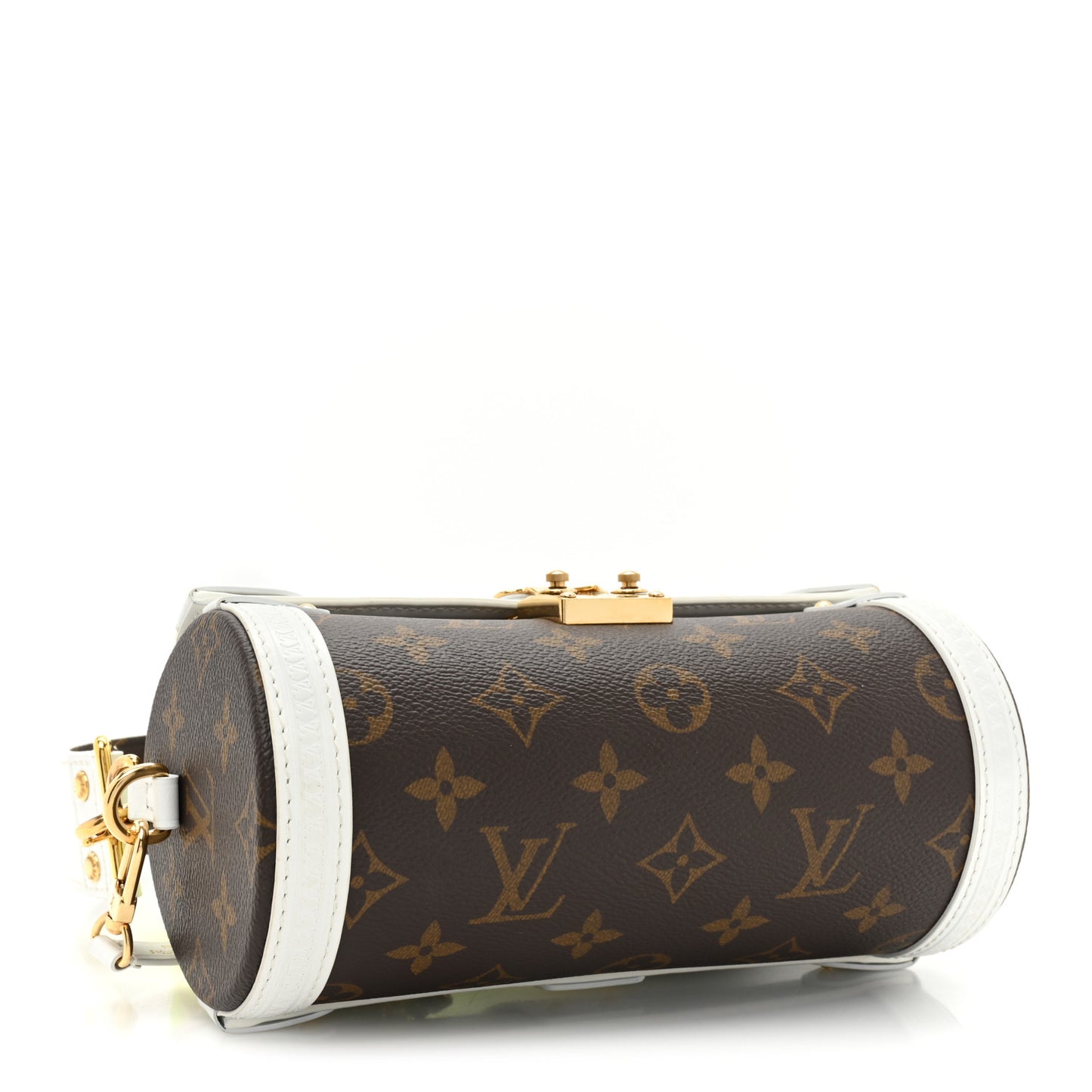 Monogram LV Match Papillon Trunk White