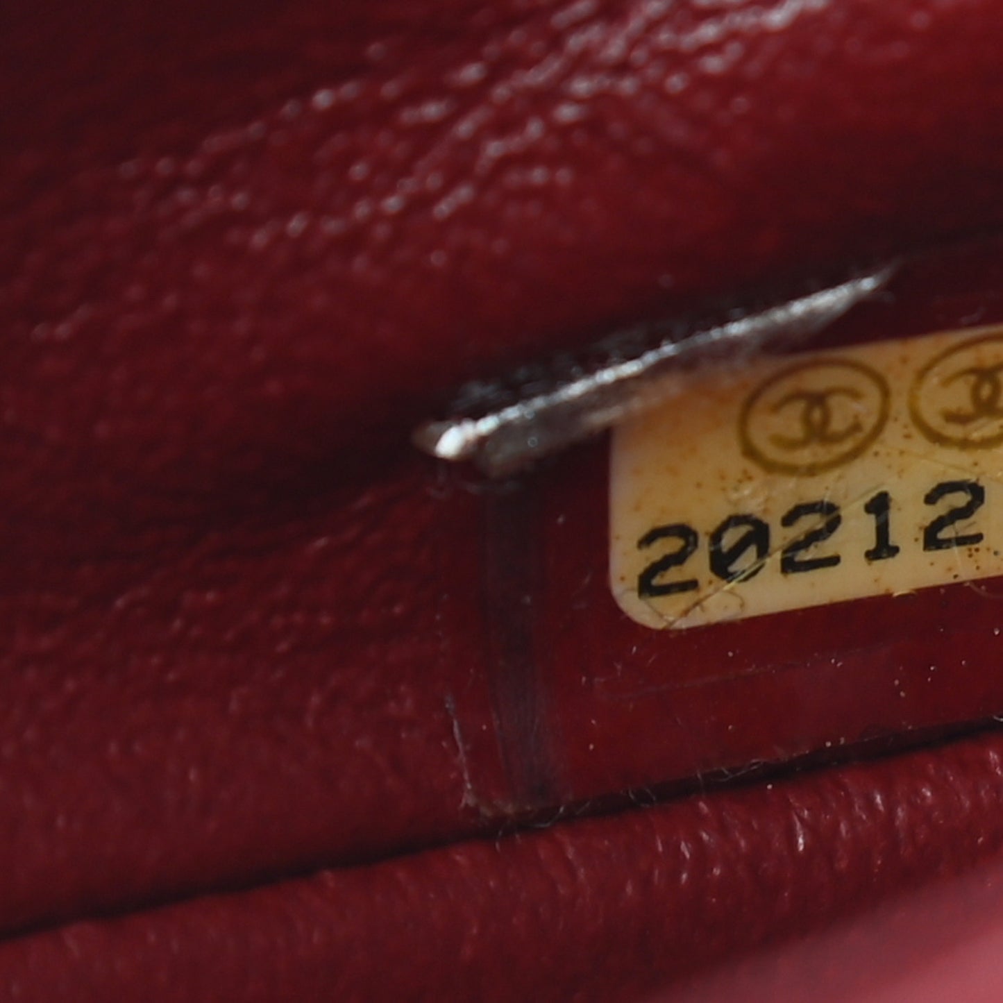 Patent Calfskin Quilted Mini Rectangular Flap Red
