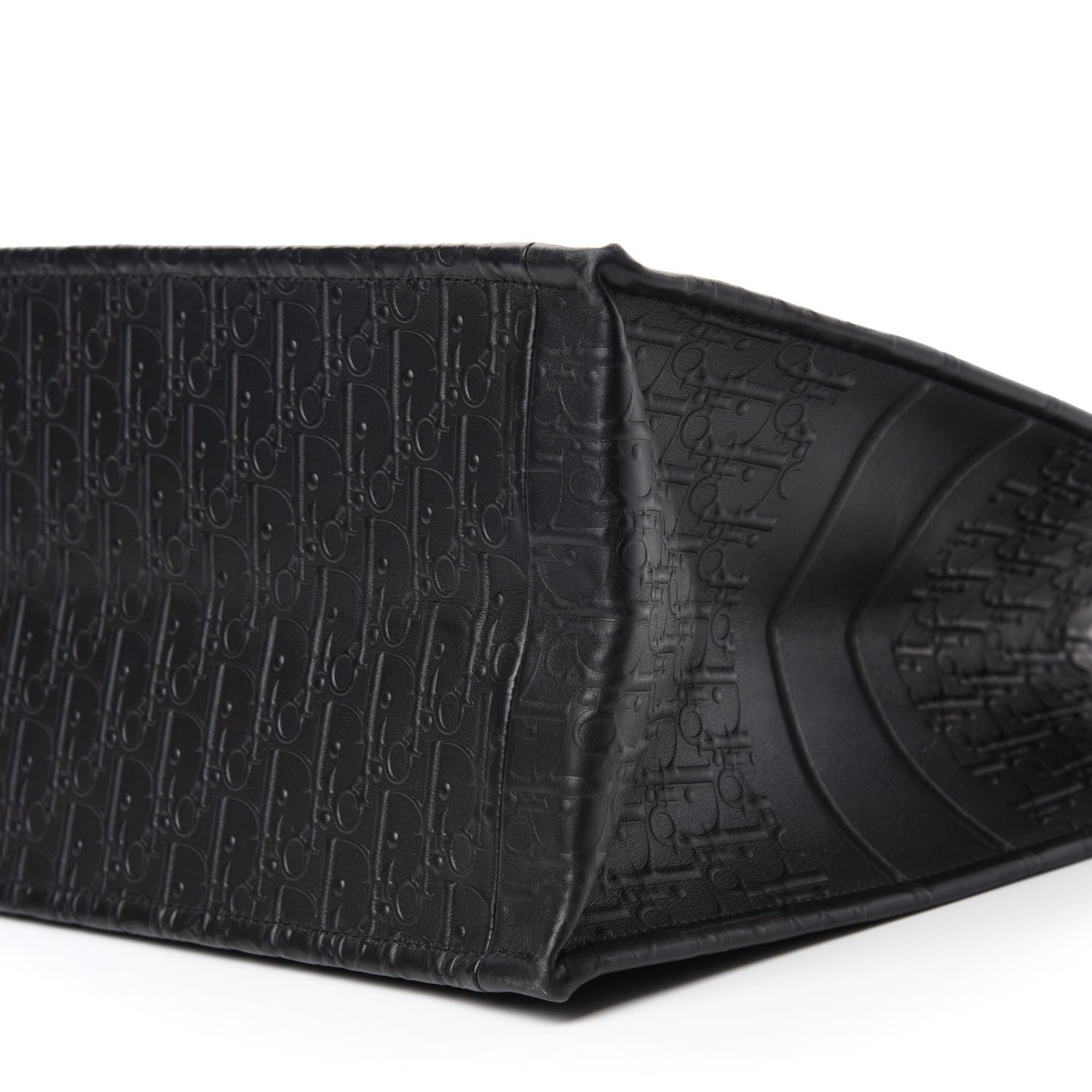 Christian Dior Oblique Calfskin Embossed Book Tote Black 7 of 10