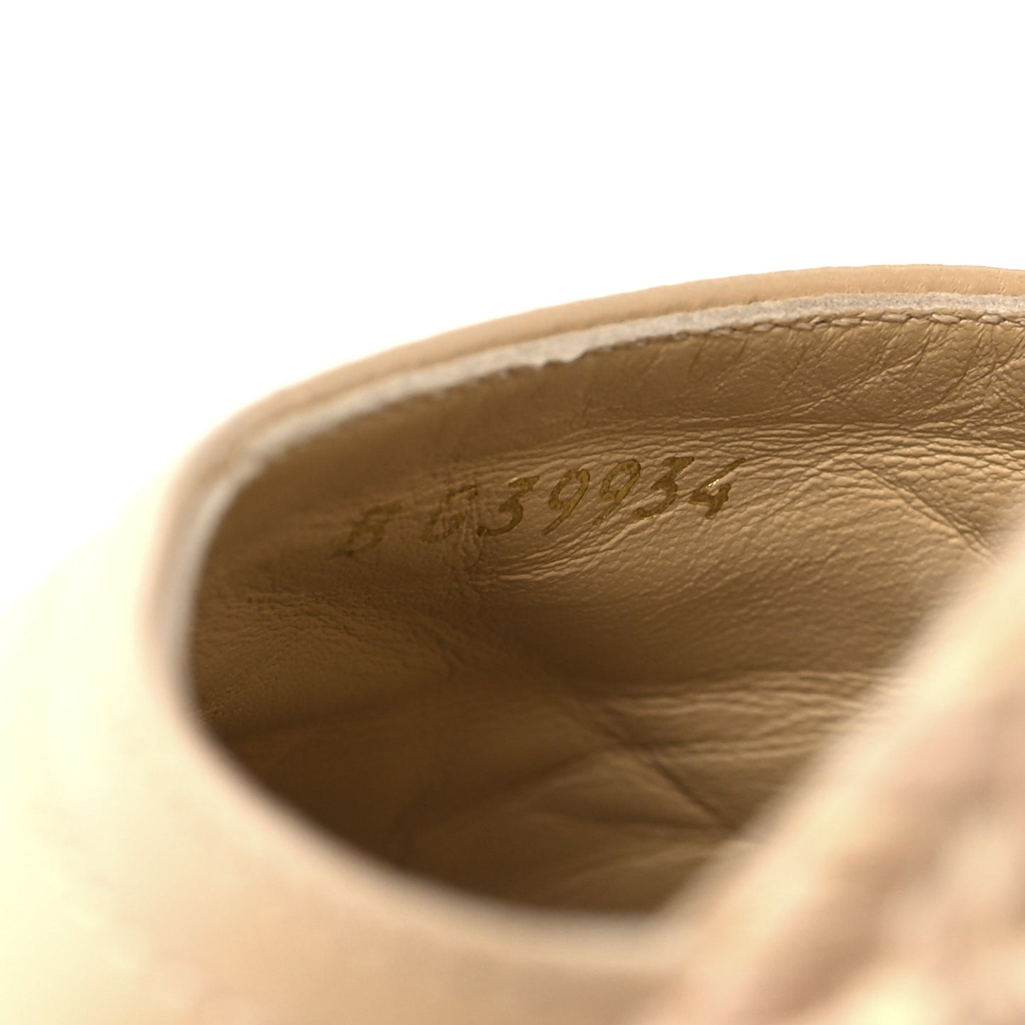 Lambskin Grosgrain CC Espadrilles Wedges 40 Beige Black