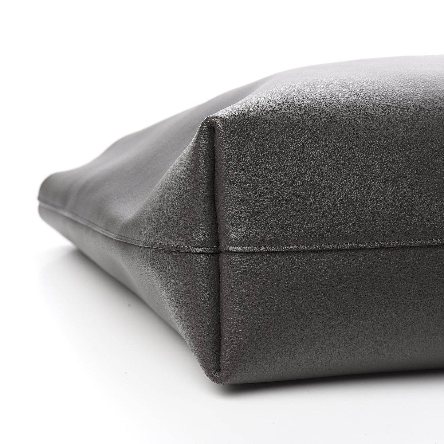 Calfskin Large Shopping Tote Dark Grey