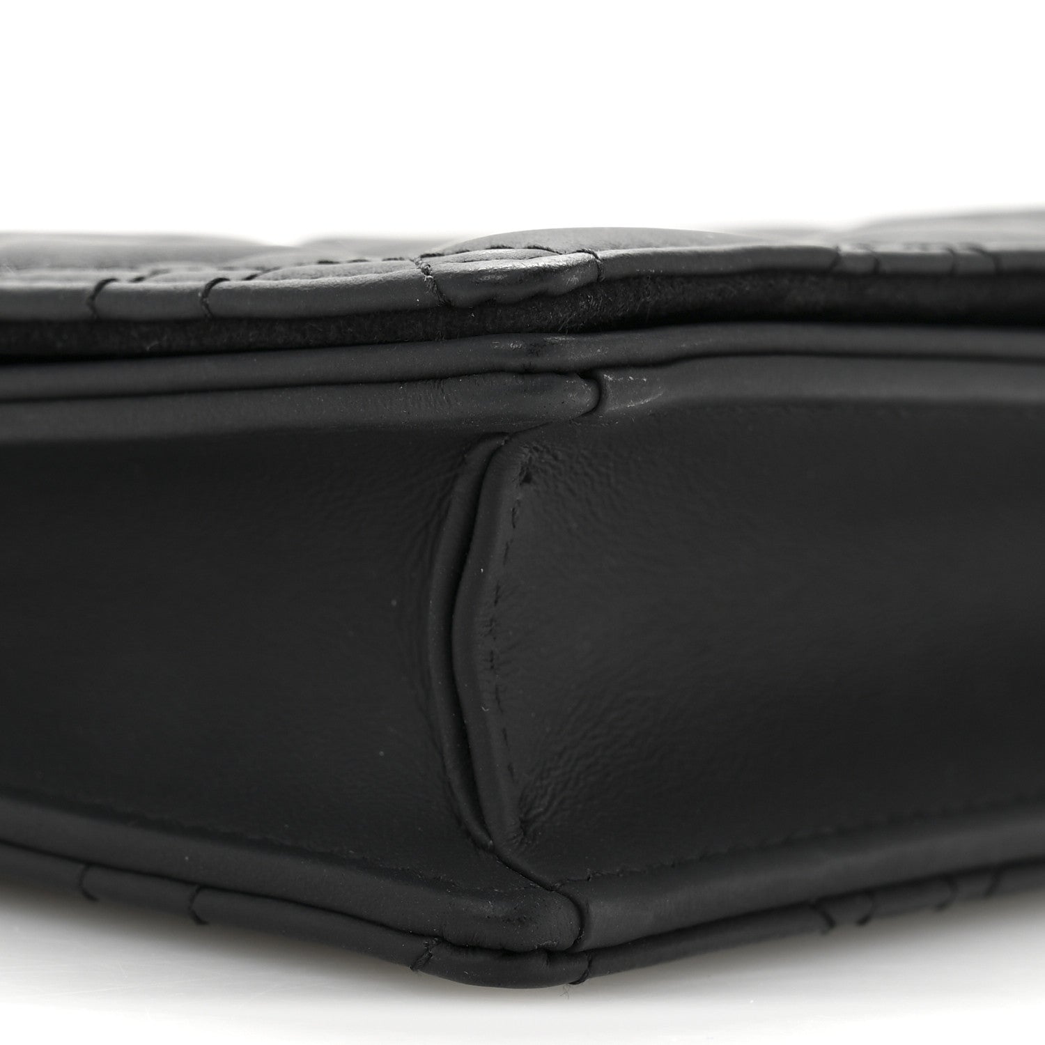 Christian Dior Ultra Matte Calfskin Cannage Lady Dior Clutch Black 9 of 12
