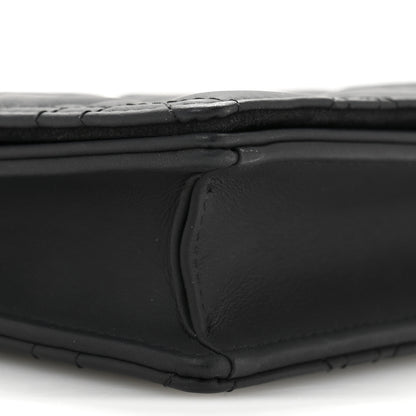 Christian Dior Ultra Matte Calfskin Cannage Lady Dior Clutch Black 9 of 12