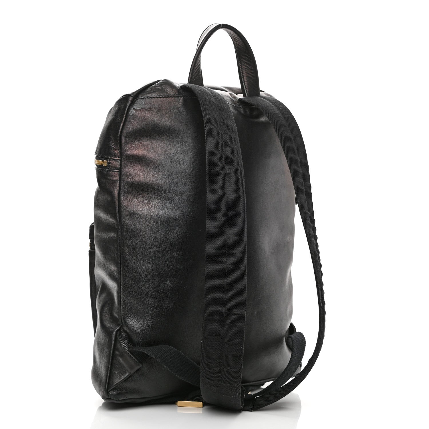 Salvatore Ferragamo Calfskin Nevada Gancini Backpack Black 3 of 11