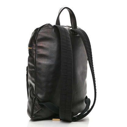 Salvatore Ferragamo Calfskin Nevada Gancini Backpack Black 3 of 11