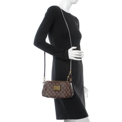 Louis Vuitton Damier Ebene Eva Clutch 2 of 8
