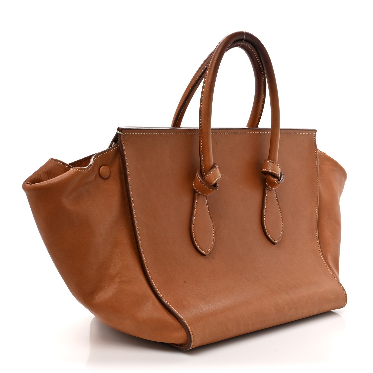 Celine Natural Calfskin Mini Tie Knot Tote Tan 3 of 19