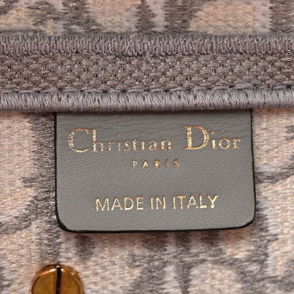 Christian Dior Oblique Embroidered Saddle Bag Gray 6 of 10