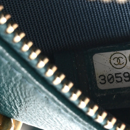 Chanel Lambskin Quilted Chanel 19 Round Clutch With Chain Green 7 of 10