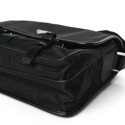 Prada Re-Nylon Saffiano Messenger Bag Black 9 of 9