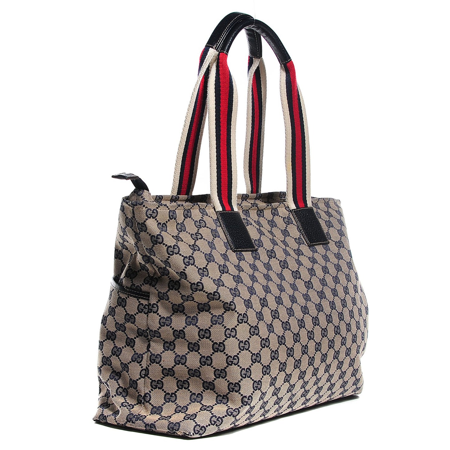 Monogram Web Large Diaper Tote Navy