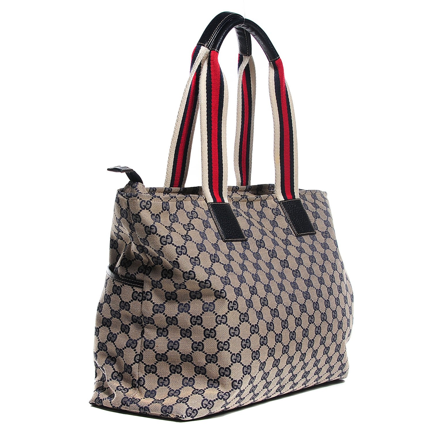 Gucci Monogram Web Large Diaper Tote Navy 3 of 10