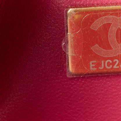 Chanel Caviar Quilted Jumbo Double Flap Dark Pink 8 of 12