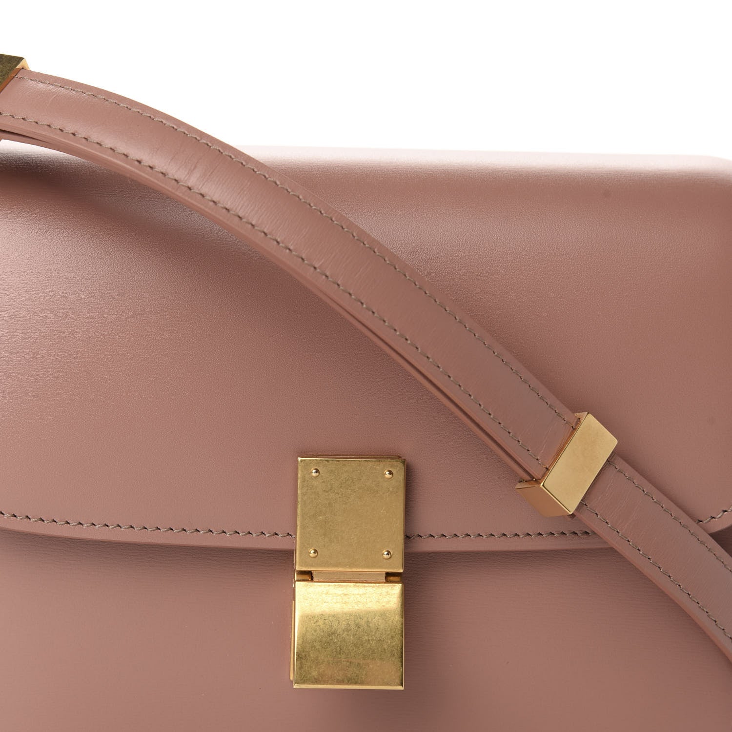 Celine Box Calfskin Teen Classic Box Flap Bag Antique Rose 10 of 10