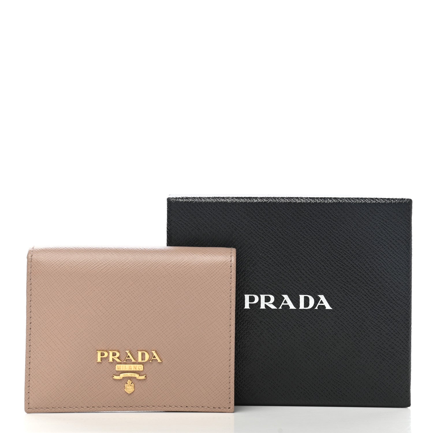 Prada Saffiano Colour Metal Bi-Fold Wallet Cammeo 8 of 8