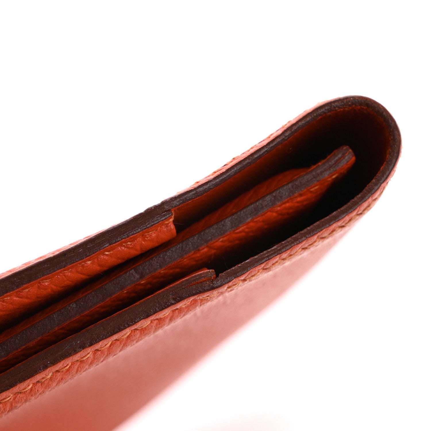 Hermes Epsom Guernesey Card Case Orange 16 of 17