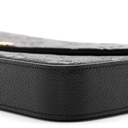Louis Vuitton Empreinte Pochette Felicie Chain Wallet Black 10 of 11