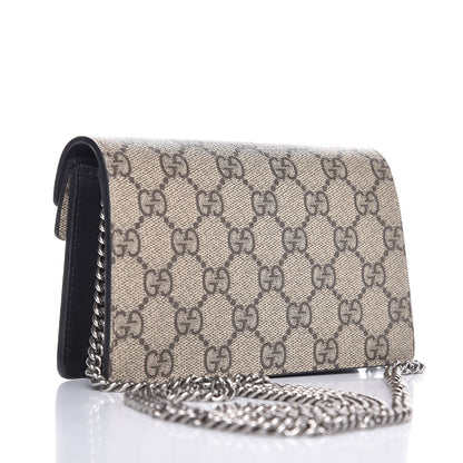 Gucci GG Supreme Monogram Super Mini Dionysus Shoulder Bag Black 3 of 8