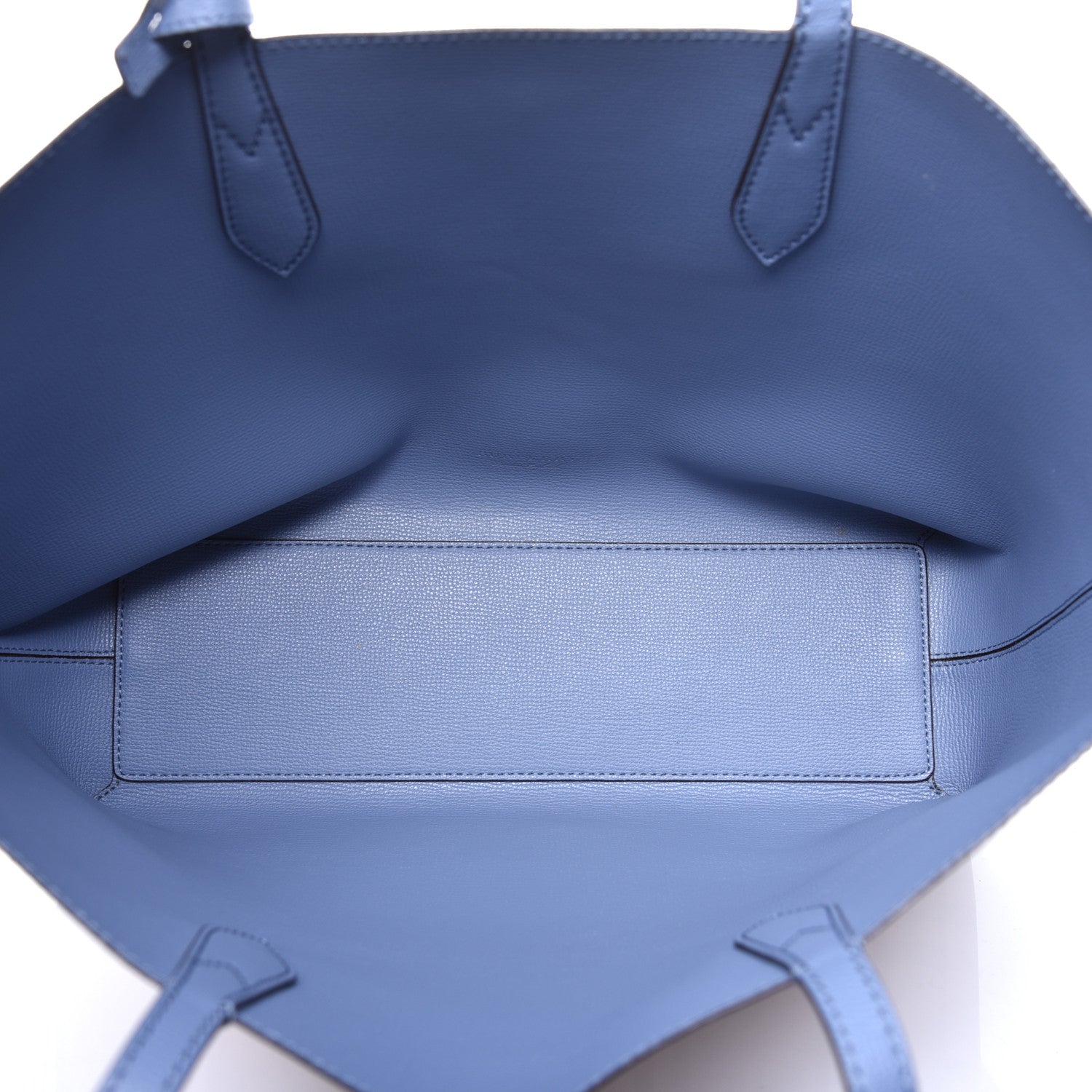 Burberry Calfskin Haymarket Check Medium Reversible Tote Blue 8 of 15