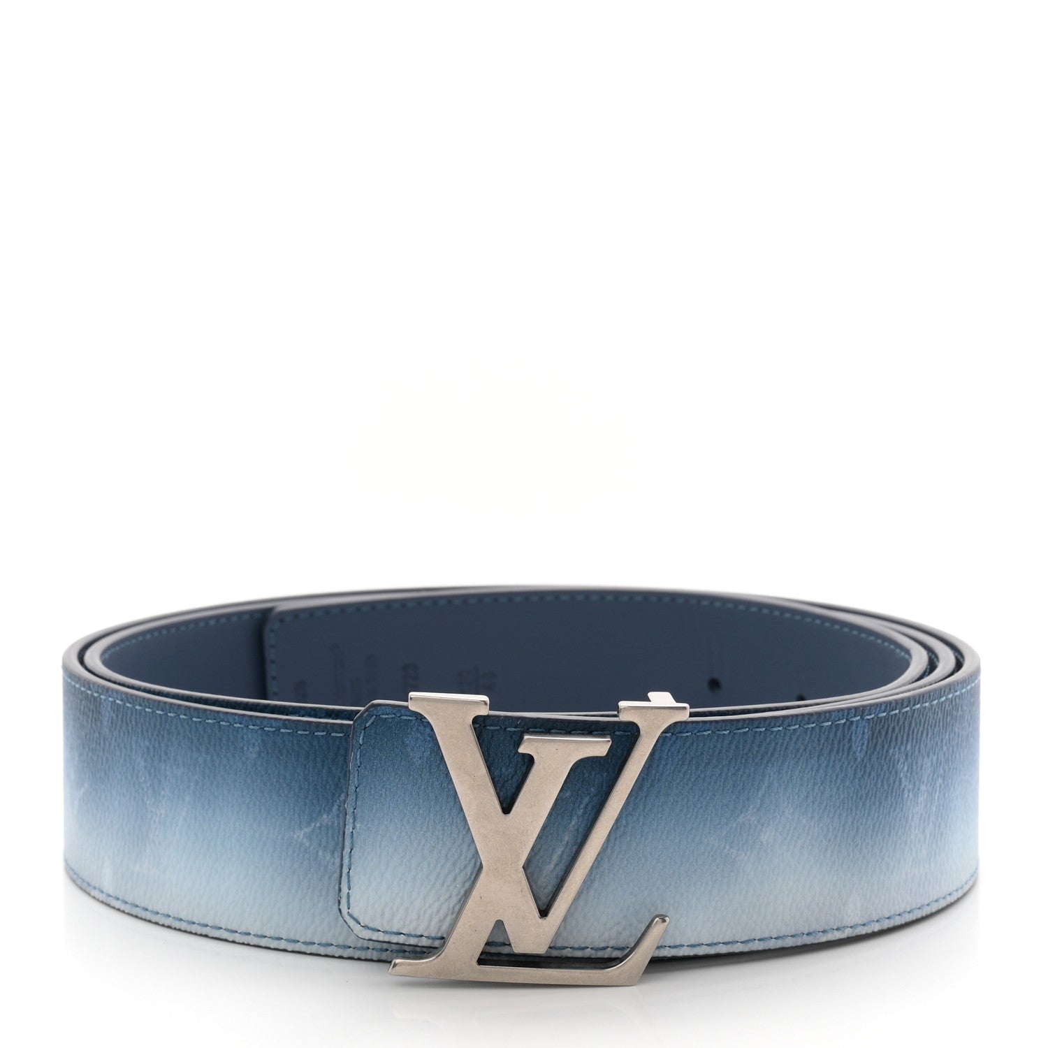 Louis Vuitton Monogram Pigment LV Initiales 40mm Reversible Belt 120 48 Belt Blue 1 of 6