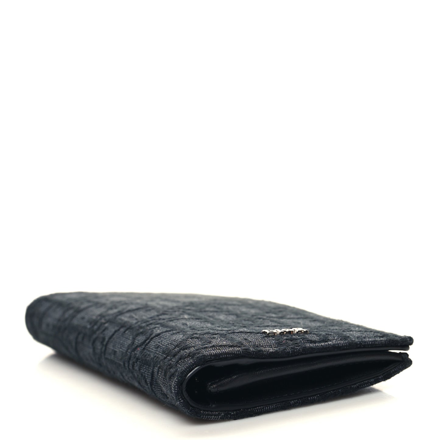 Oblique Vertical Wallet Black