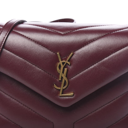 Saint Laurent Calfskin Y Quilted Monogram Toy Loulou Monogram Crossbody Bag Rouge Legion 9 of 10