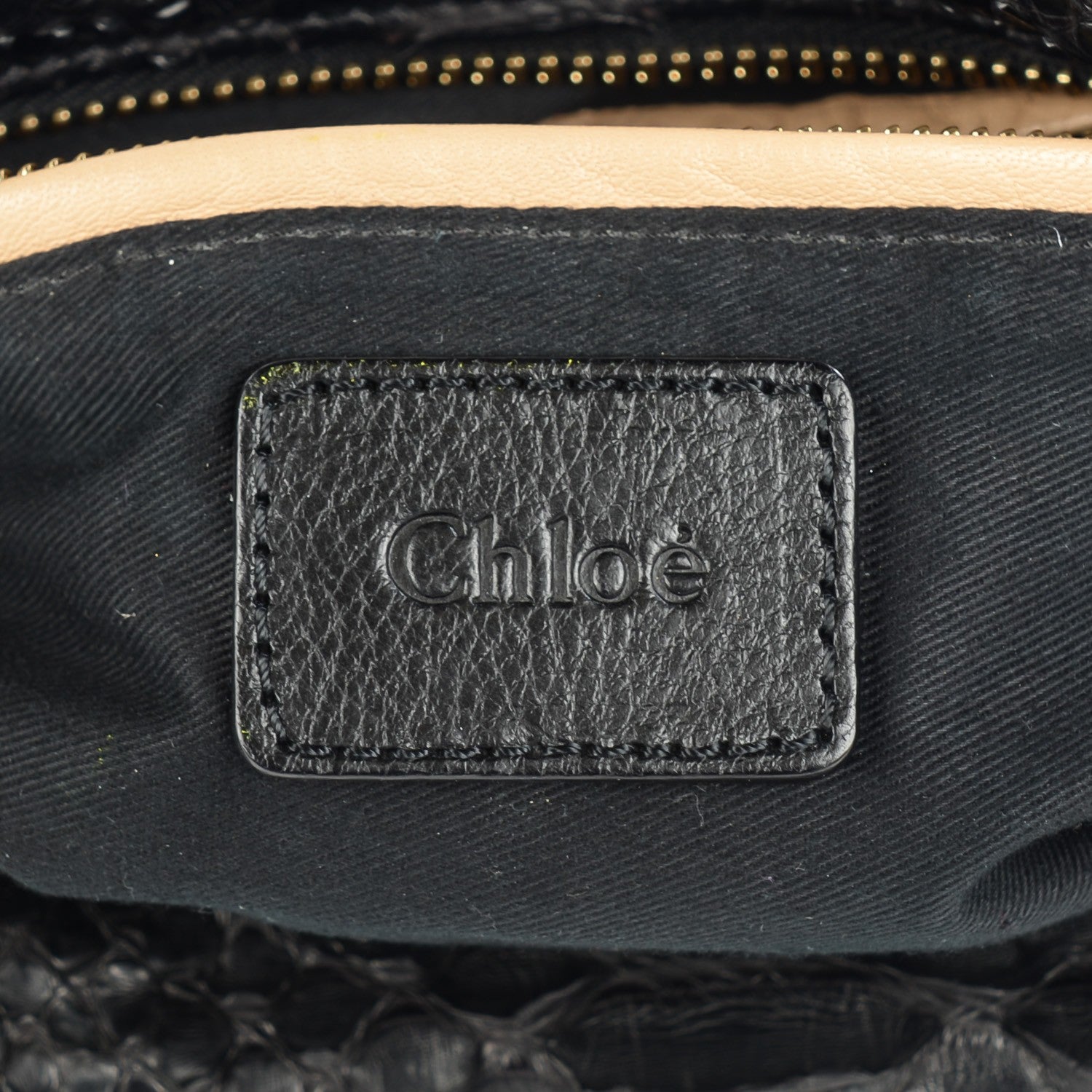 Chloe Python Large Paraty Black 6 of 8